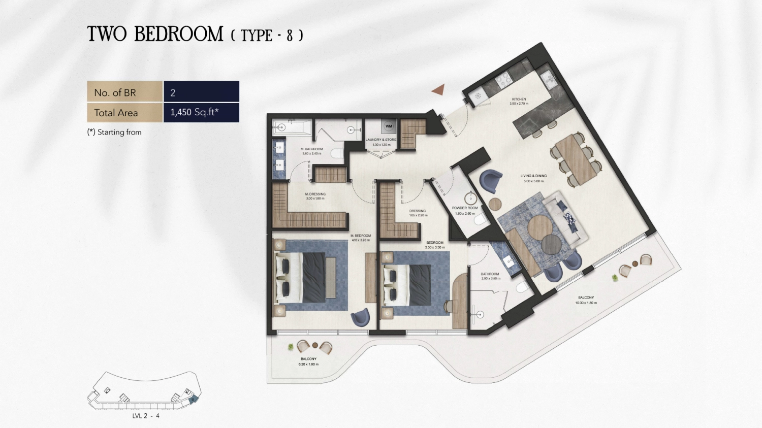 2 BR - Type B